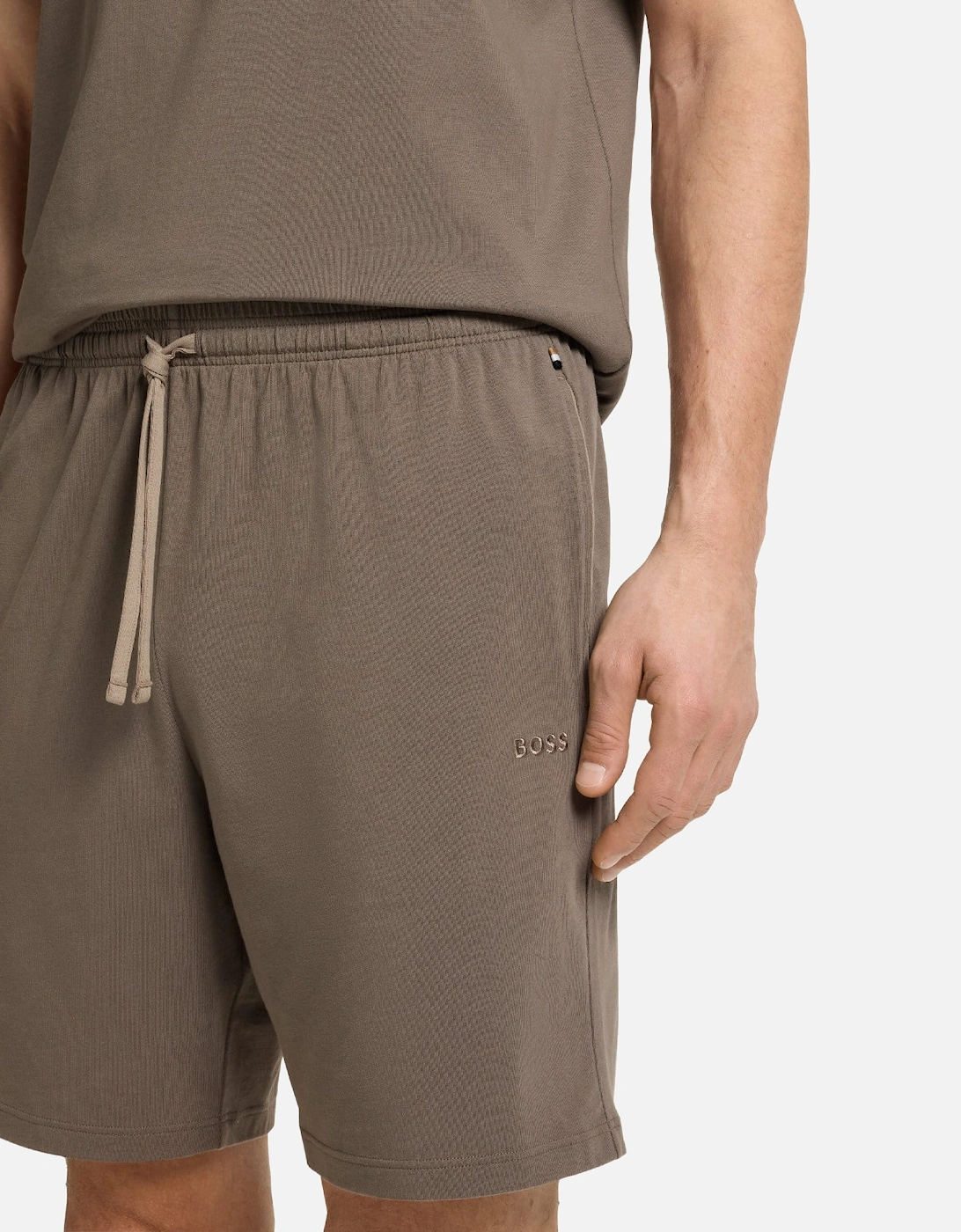 Embroidered Logo Shorts in Stretch Cotton