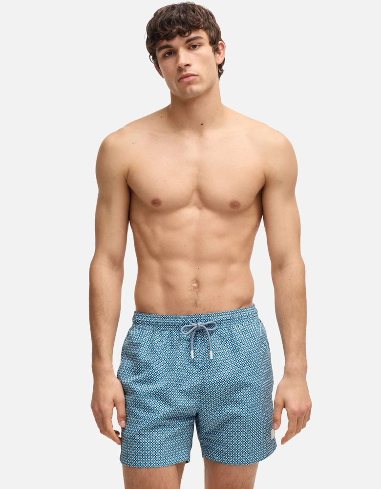 Vibe Printed Logo Swim Shorts