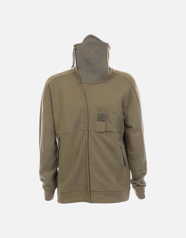 Diagonal Raised Fleece Hoodie