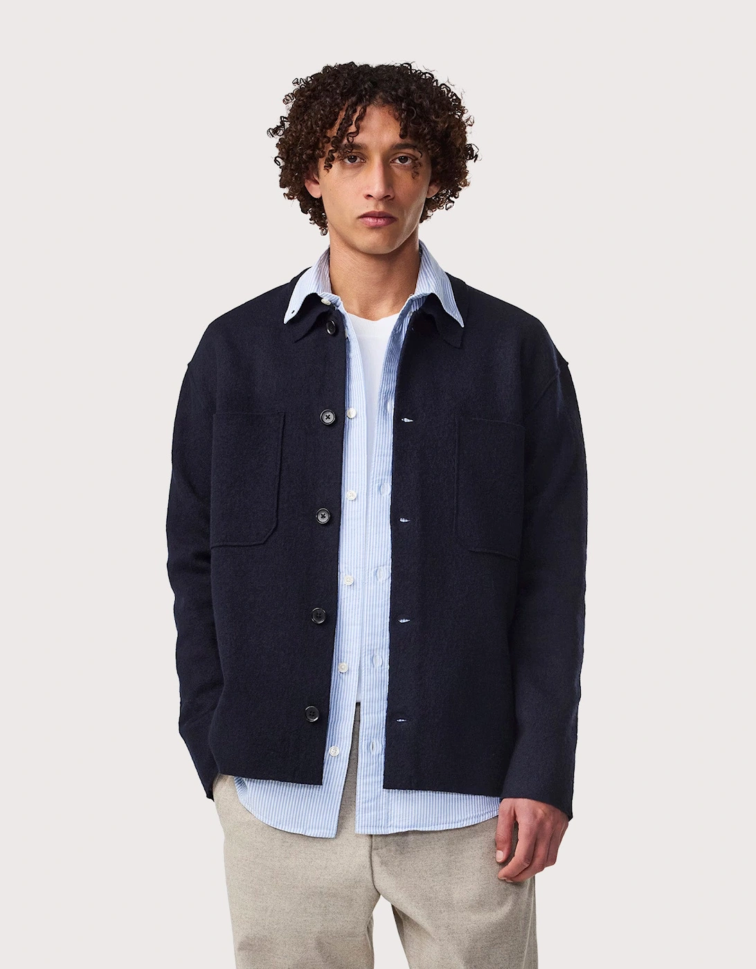 Jonas Boiled Wool Overshirt