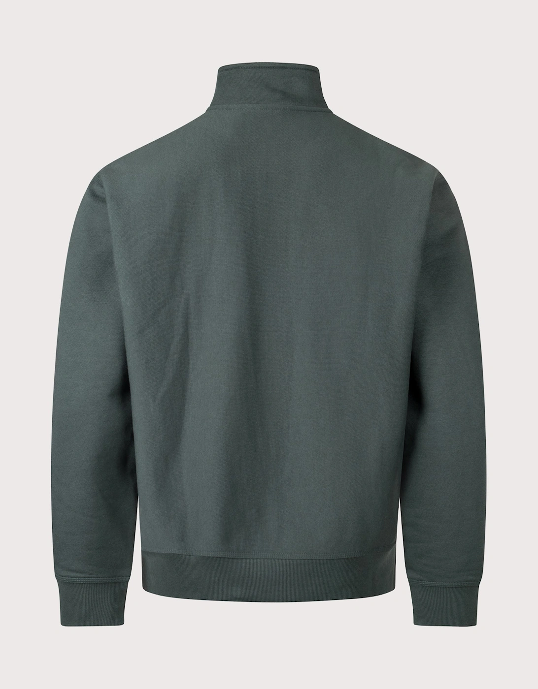 Relaxed Fit Quarter Zip American Script Sweatshirt