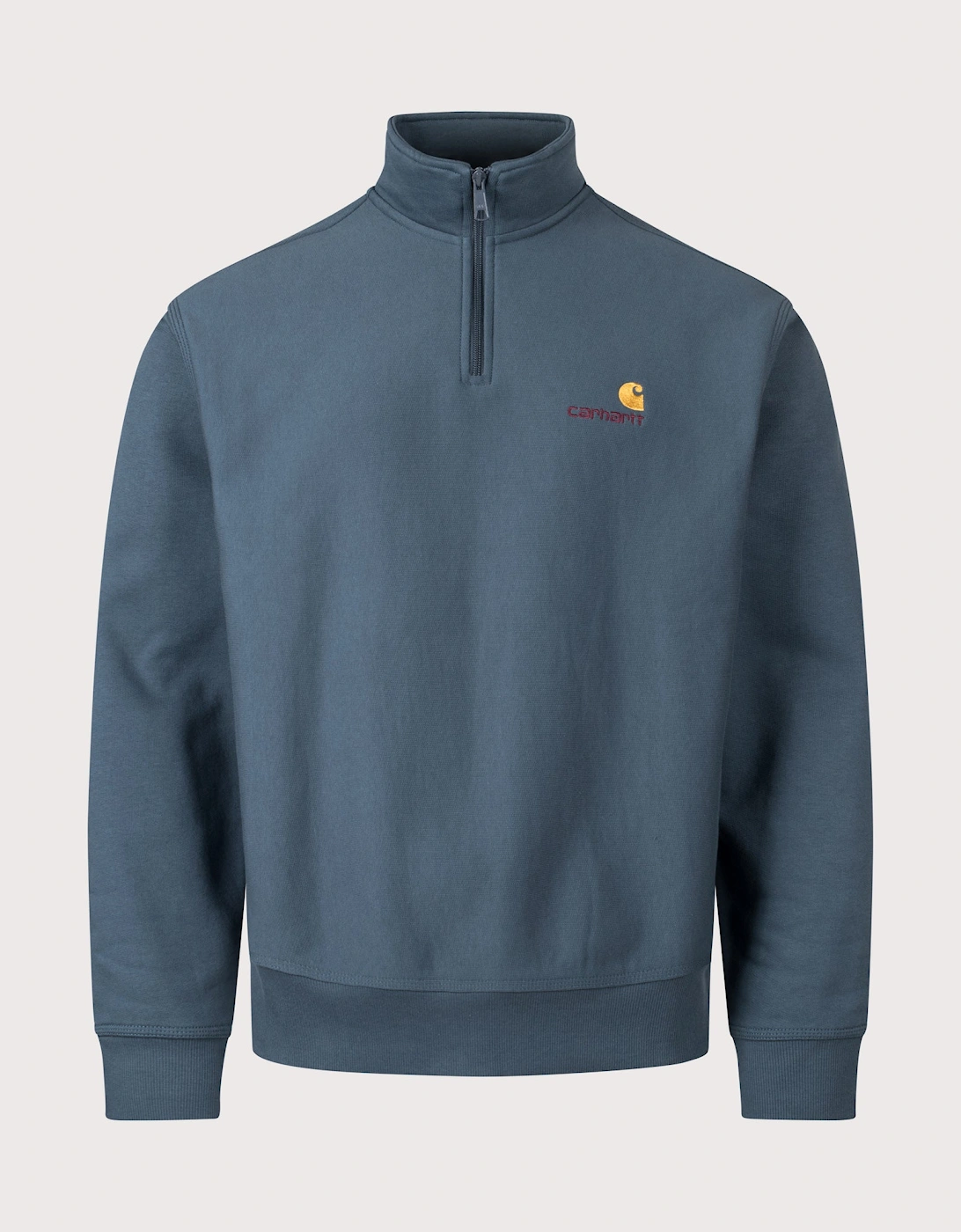 Relaxed Fit Quarter Zip American Script Sweatshirt, 4 of 3