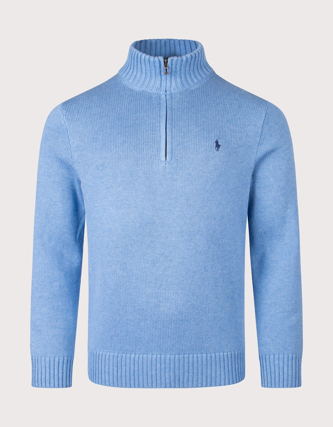Mesh-Knit Cotton Quarter Zip Jumper, 4 of 3