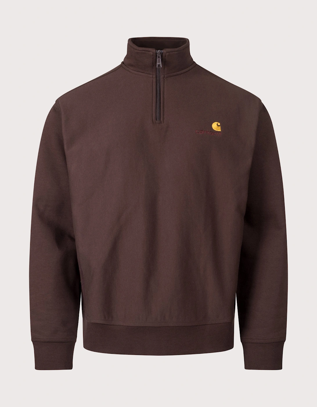 Relaxed Fit Quarter Zip American Script Sweatshirt, 4 of 3