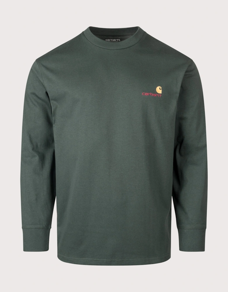 Relaxed Fit American Script Long Sleeve Top