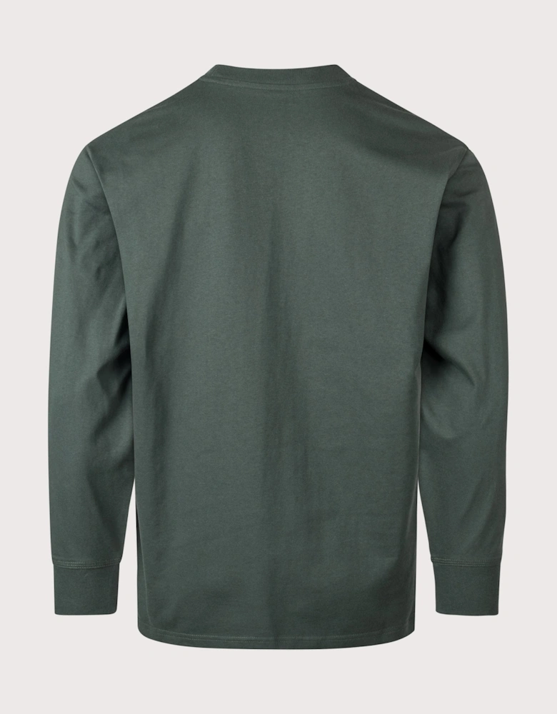 Relaxed Fit American Script Long Sleeve Top