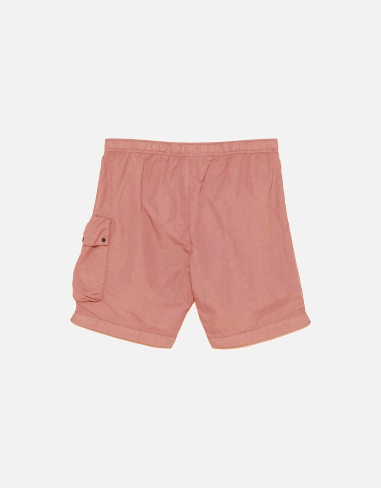 Flatt Nylon Pink Cargo Swim Shorts