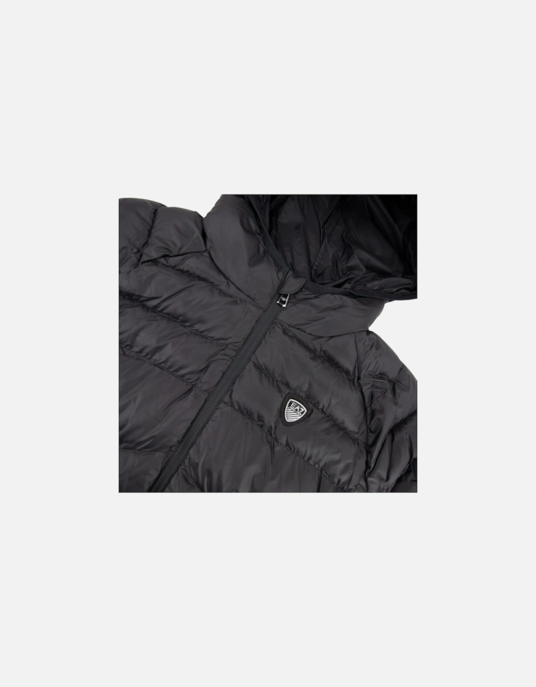 Junior Shield Logo Puffa Down Jacket Black