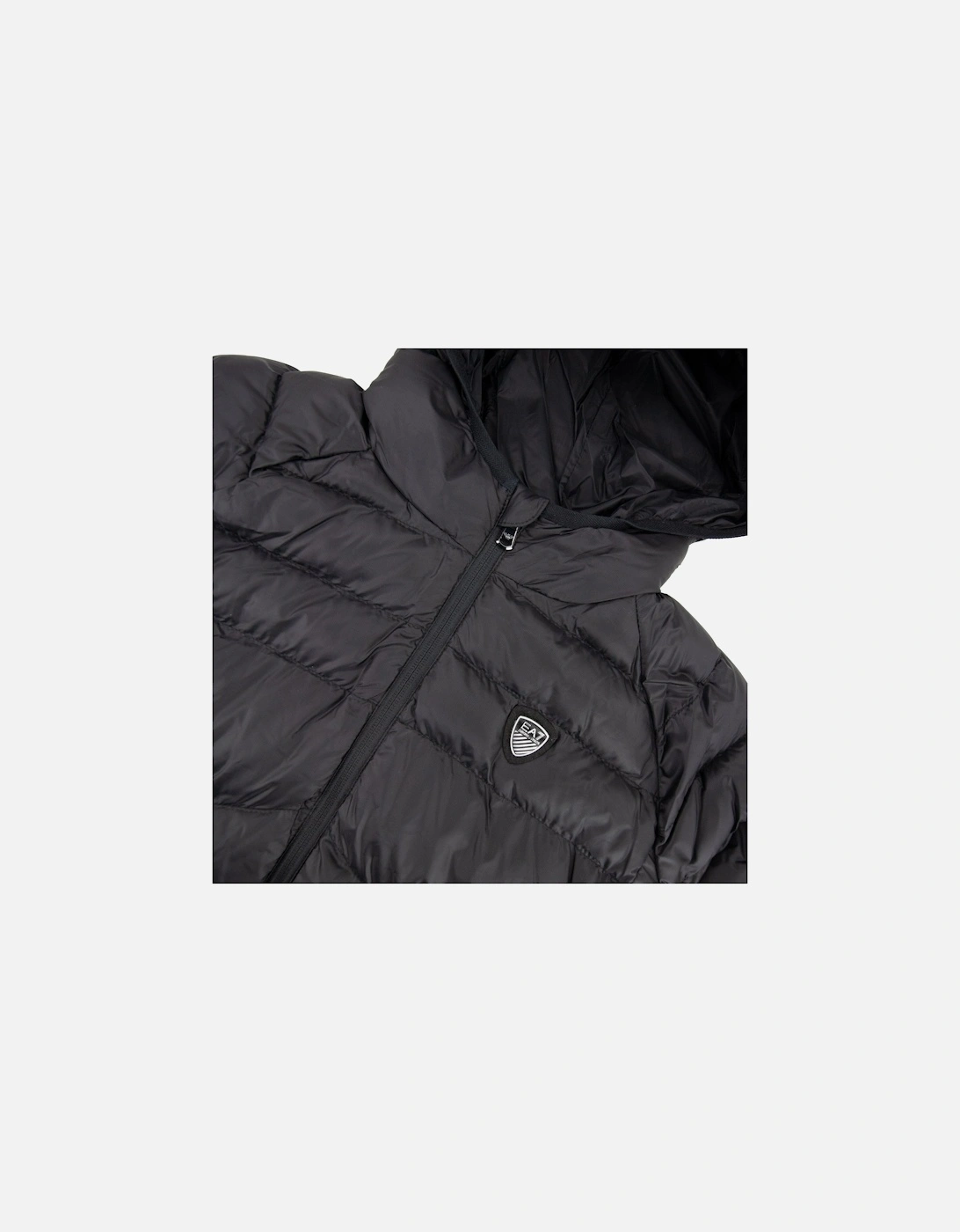 Junior Shield Logo Puffa Down Jacket Black