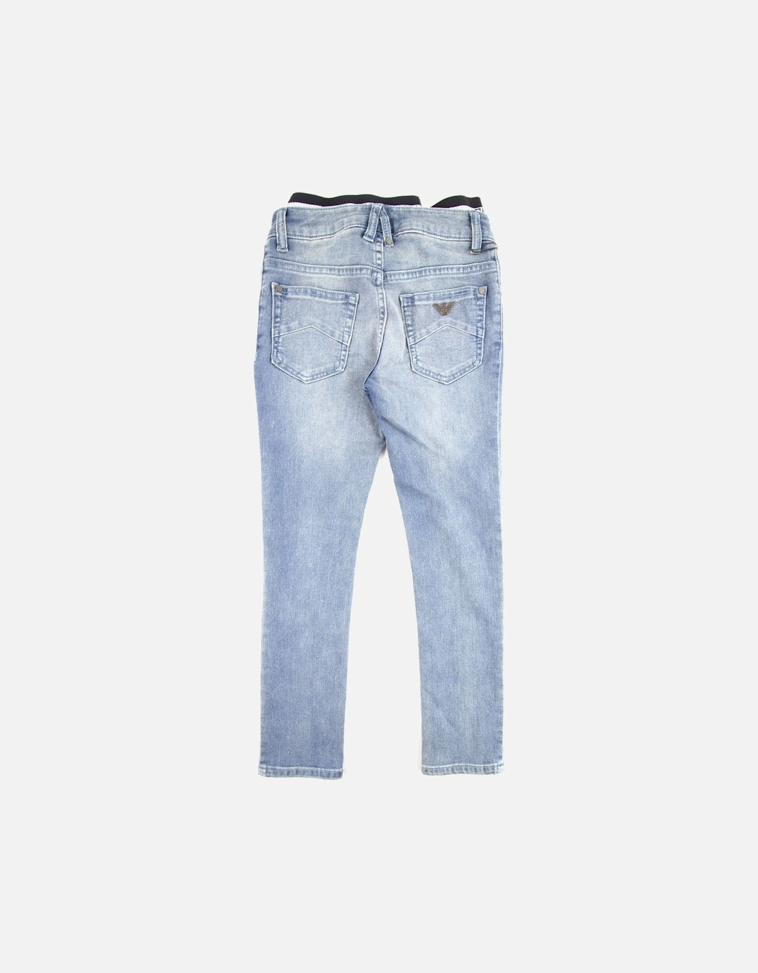 Jnr J17 Logo Insert Jeans 0942 Mid Blue