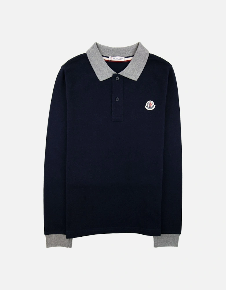 Junior Logo Maglia Polo Navy