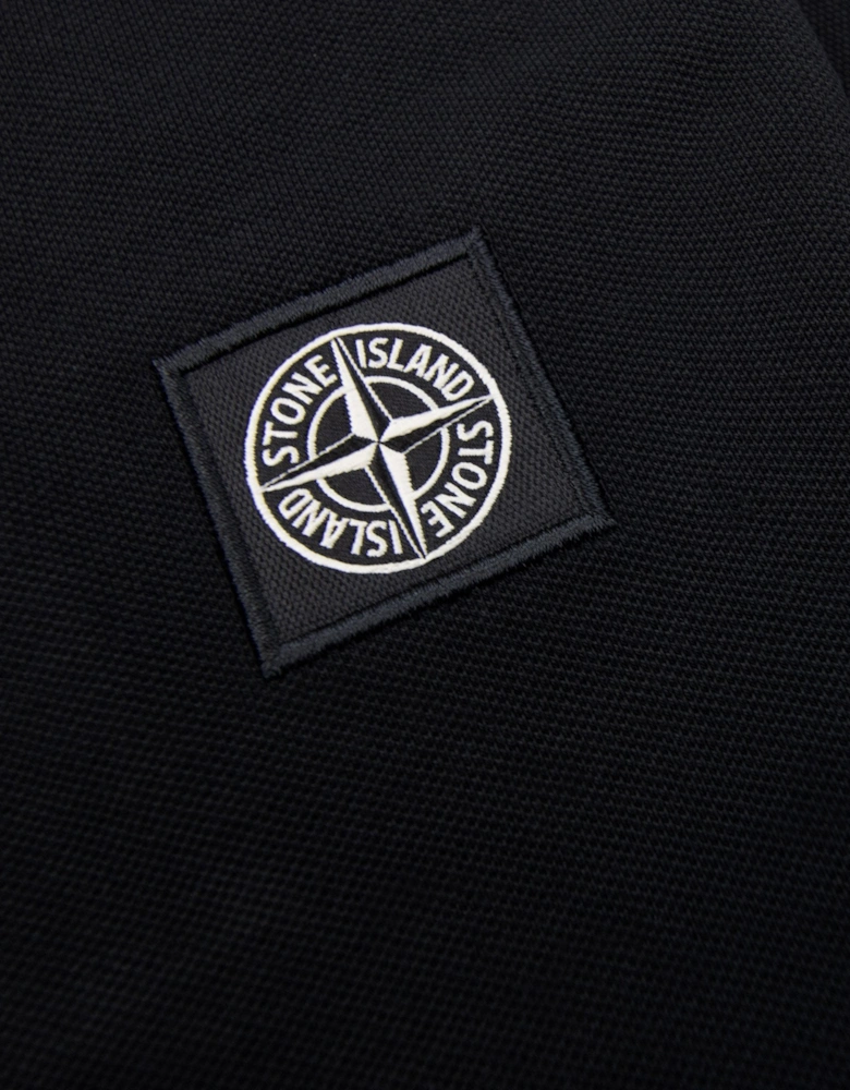 Junior 2100001 Light Cotton Compass Patch T Shirt Black V0029