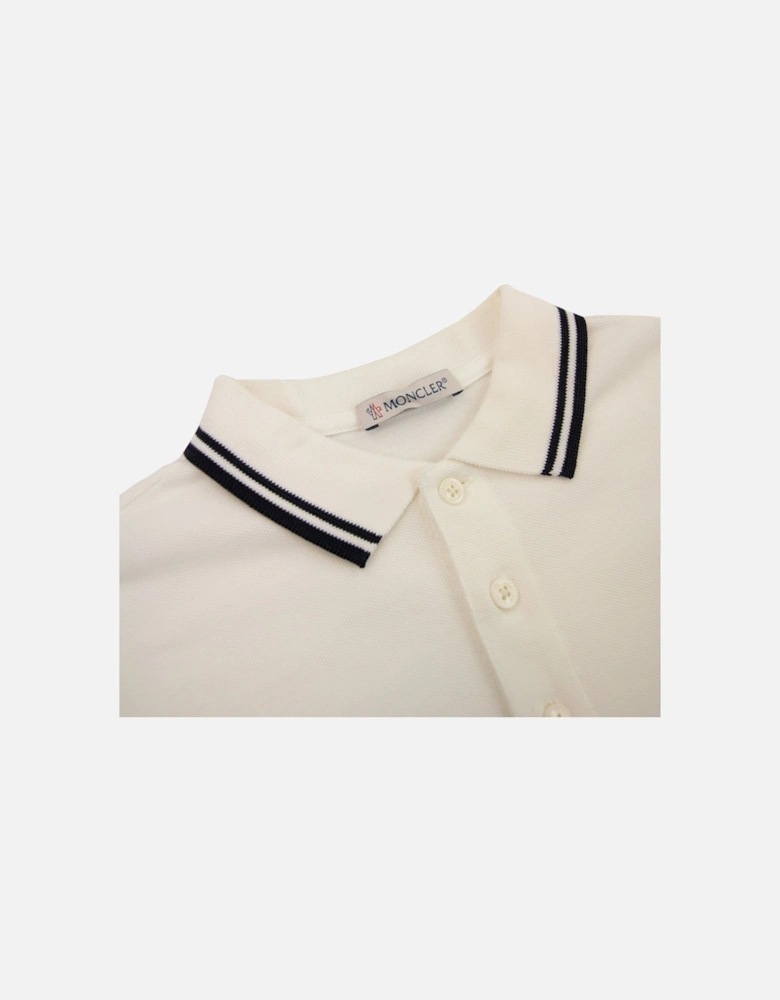 Junior Logo S/s Polo Off White 032
