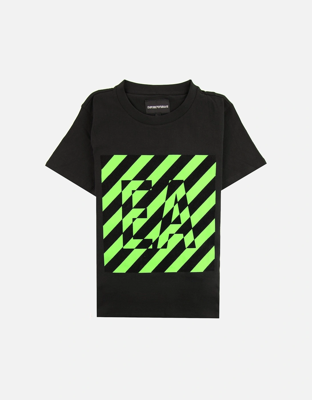 Jnr Contrasting Logo T-shirt Nero, 3 of 2