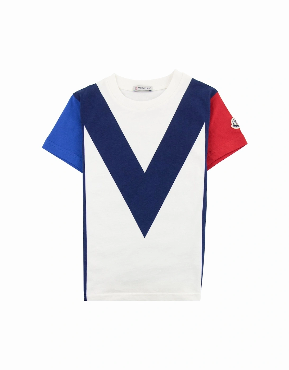 Junior Tricolore T-shirt White, 4 of 3