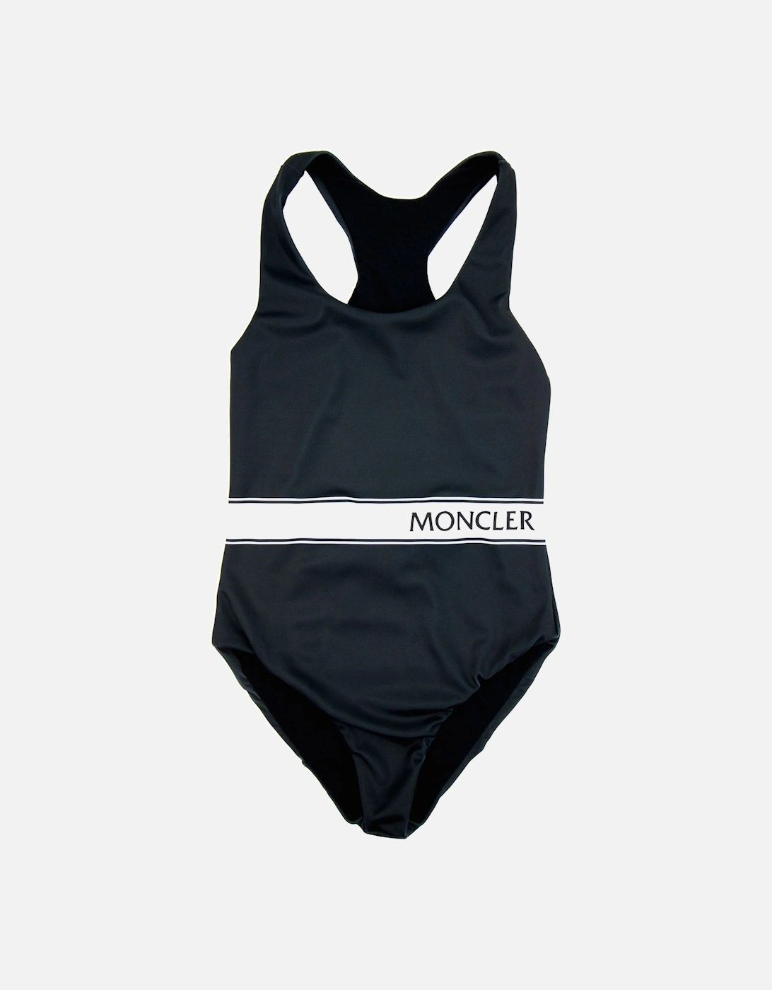 Junior Logo Bagno Girl Swim Costume Black, 4 of 3