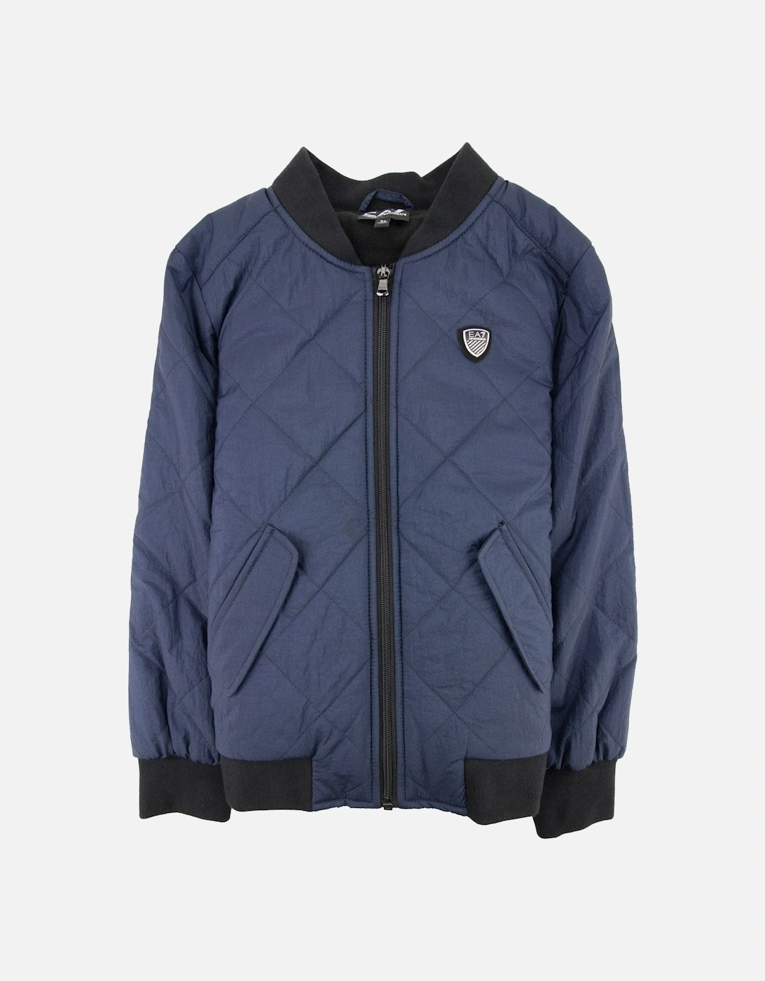 Junior Logo Shield Bomber Jacket Blue, 4 of 3
