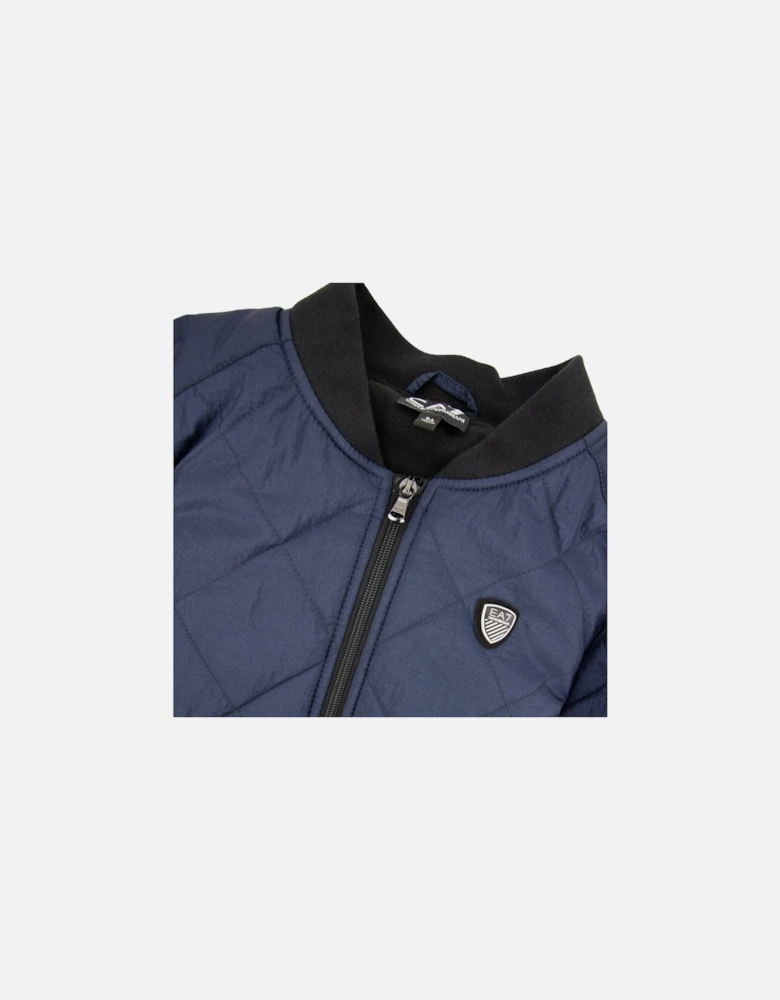 Junior Logo Shield Bomber Jacket Blue
