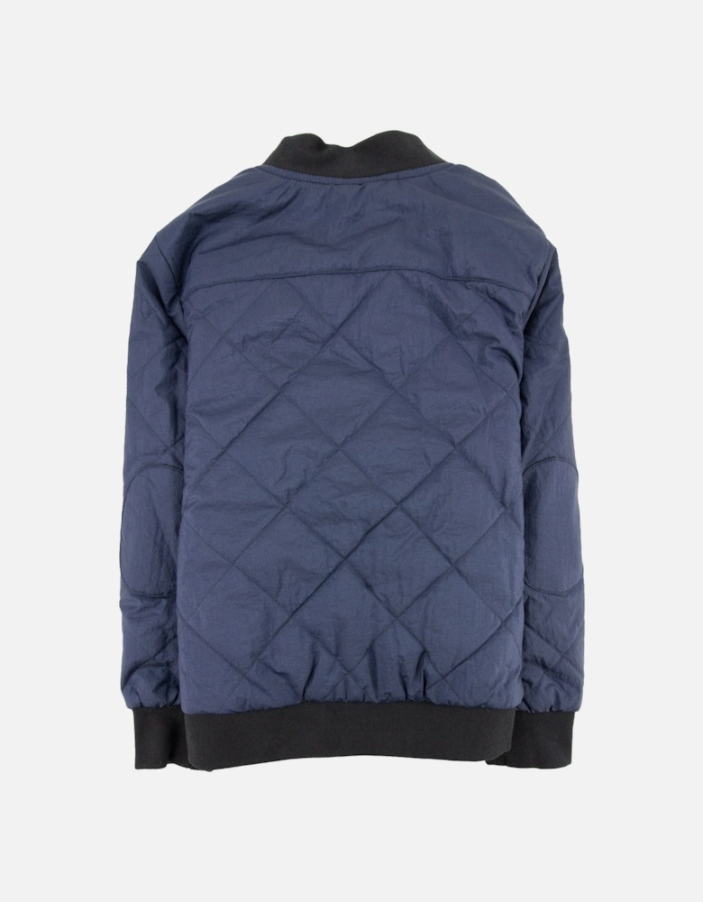 Junior Logo Shield Bomber Jacket Blue