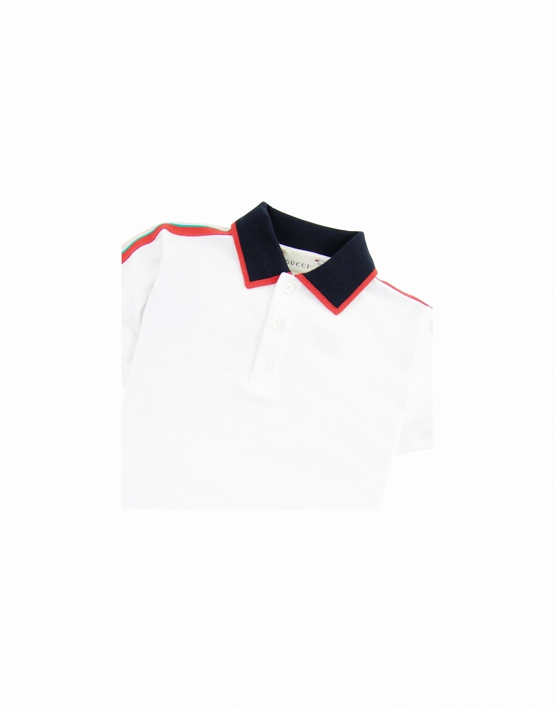 Junior Arm Logo Polo Shirt White