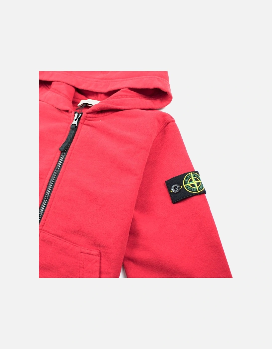 Junior Zip Up Hoody Red