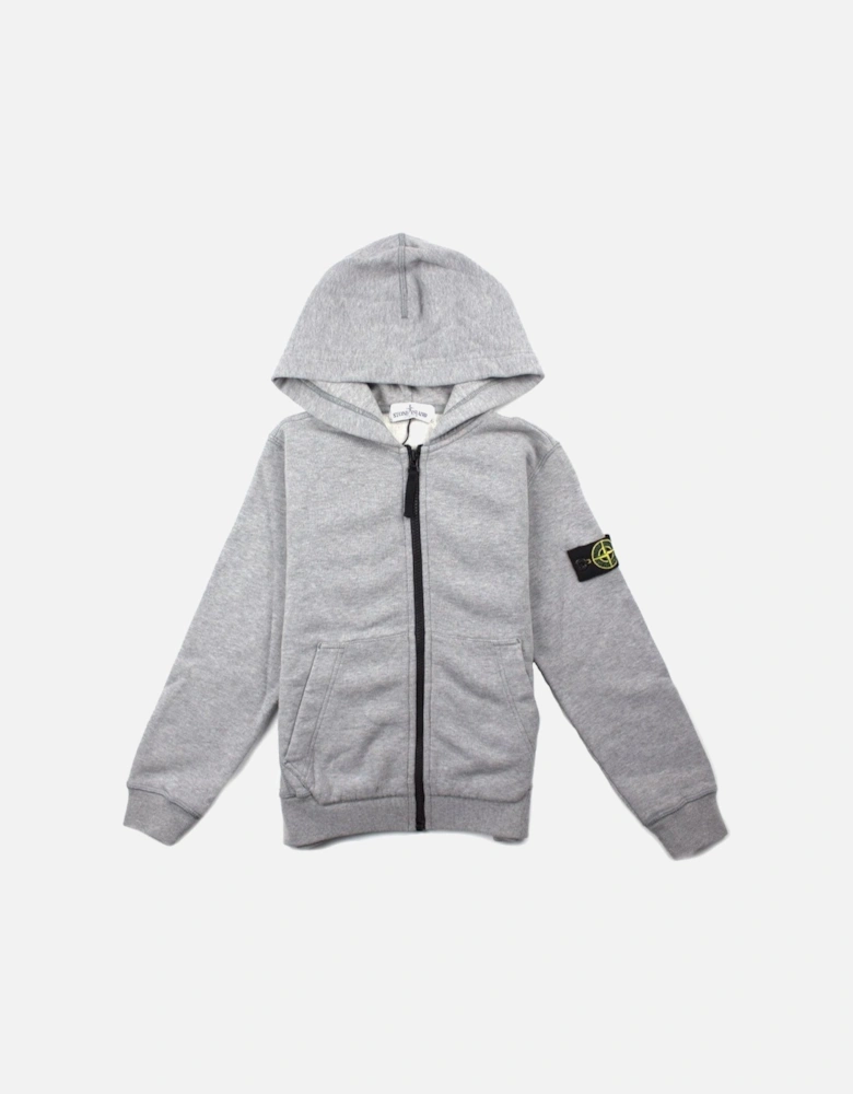 Junior Zip Up Hoody Grey