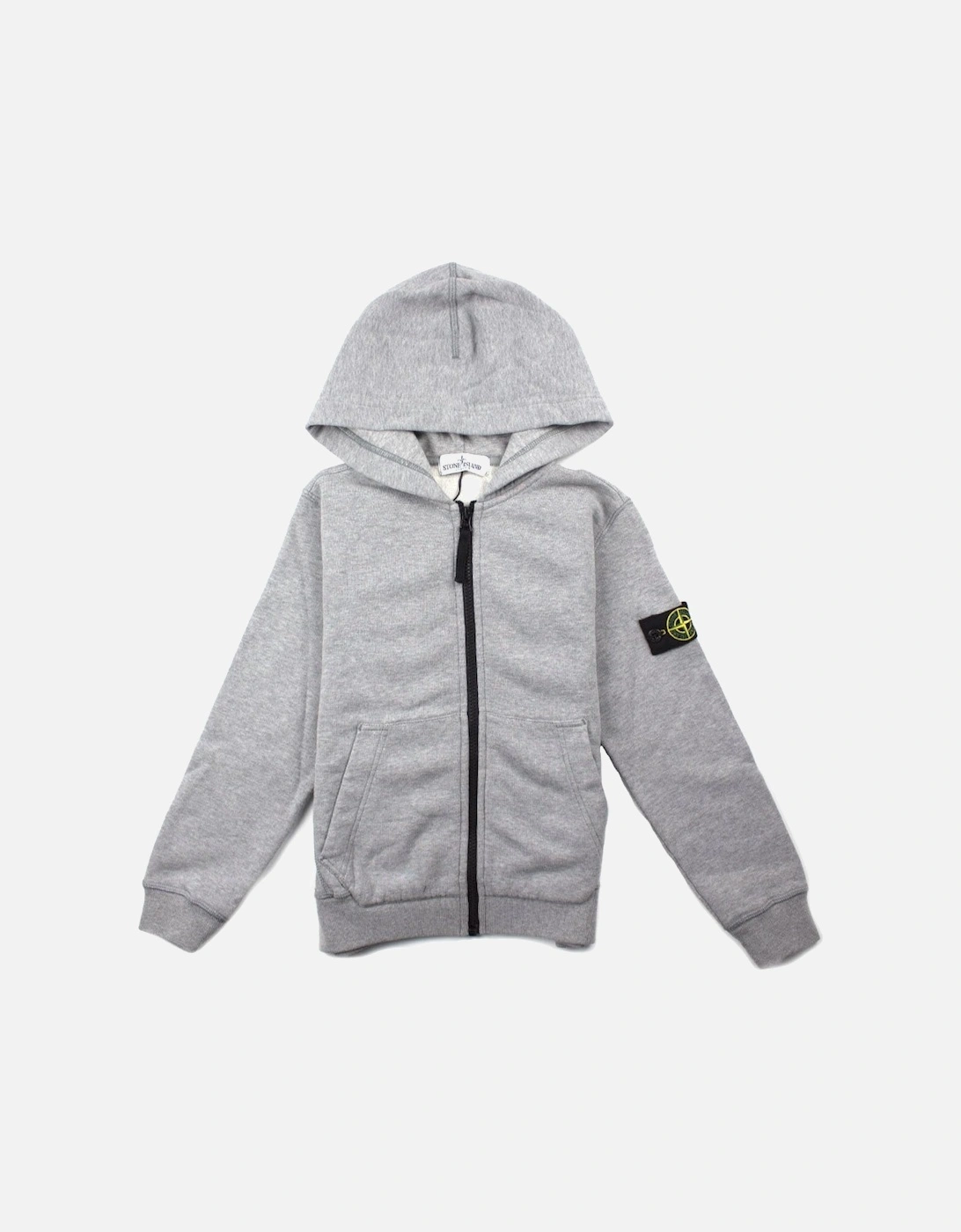 Junior Zip Up Hoody Grey, 3 of 2