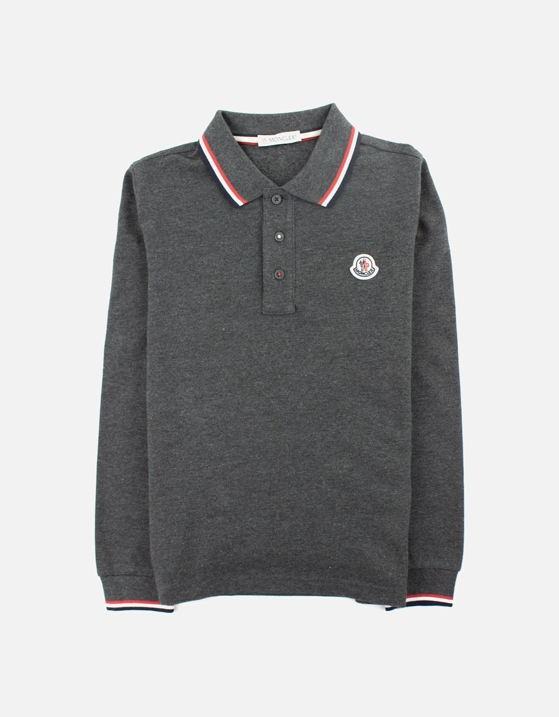 Junior Long Sleeve Polo Grey, 3 of 2