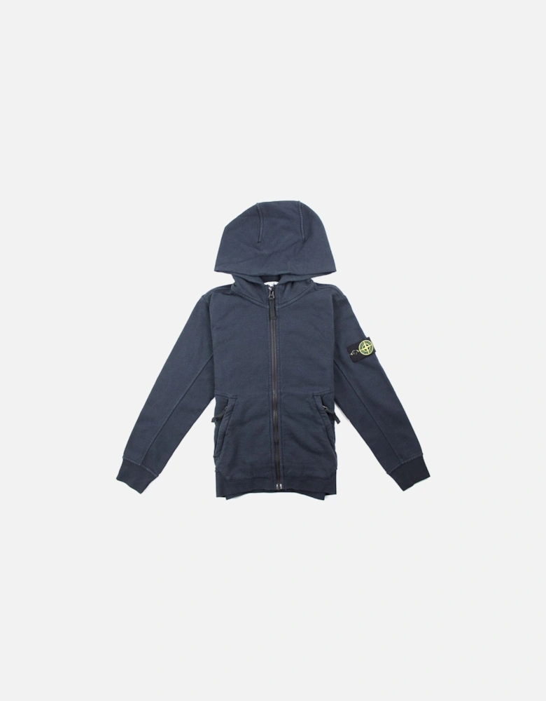 Junior Zip Up Hoody Navy