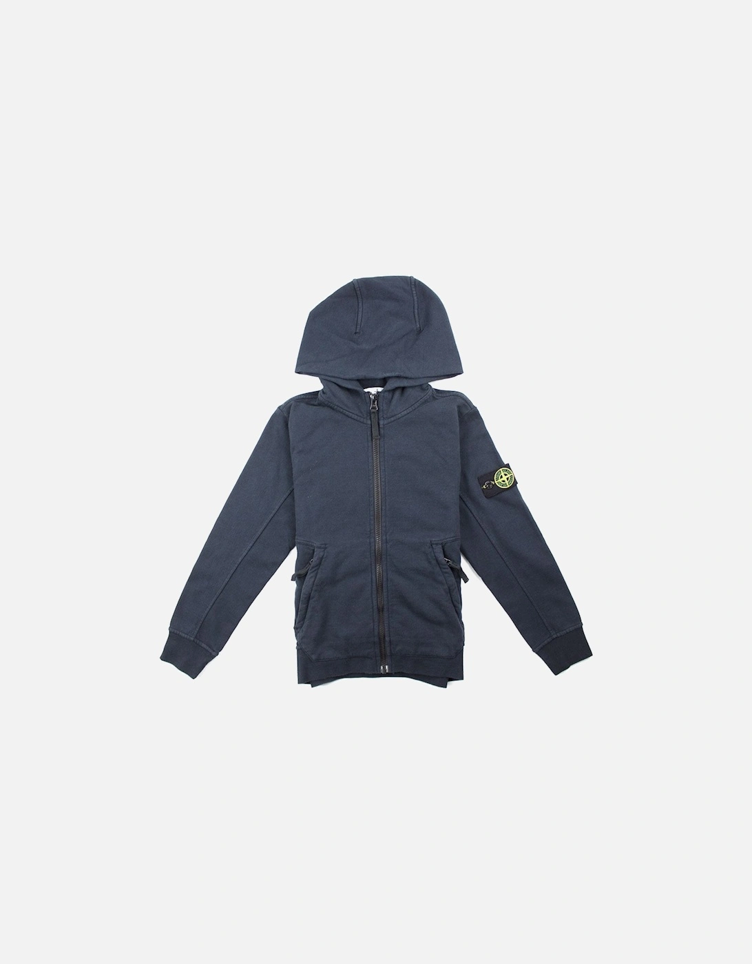 Junior Zip Up Hoody Navy, 3 of 2