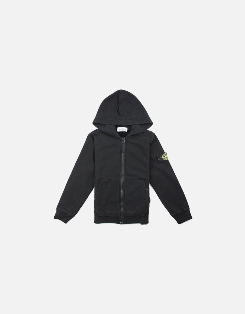 Junior Zip Up Hoody Black