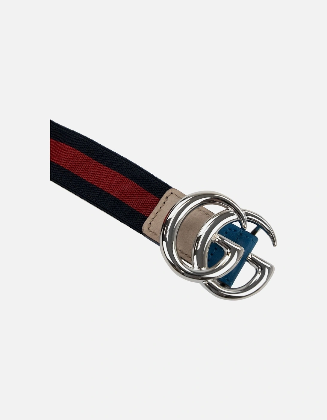 Junior Gg Web Logo Belt Turquoise/red