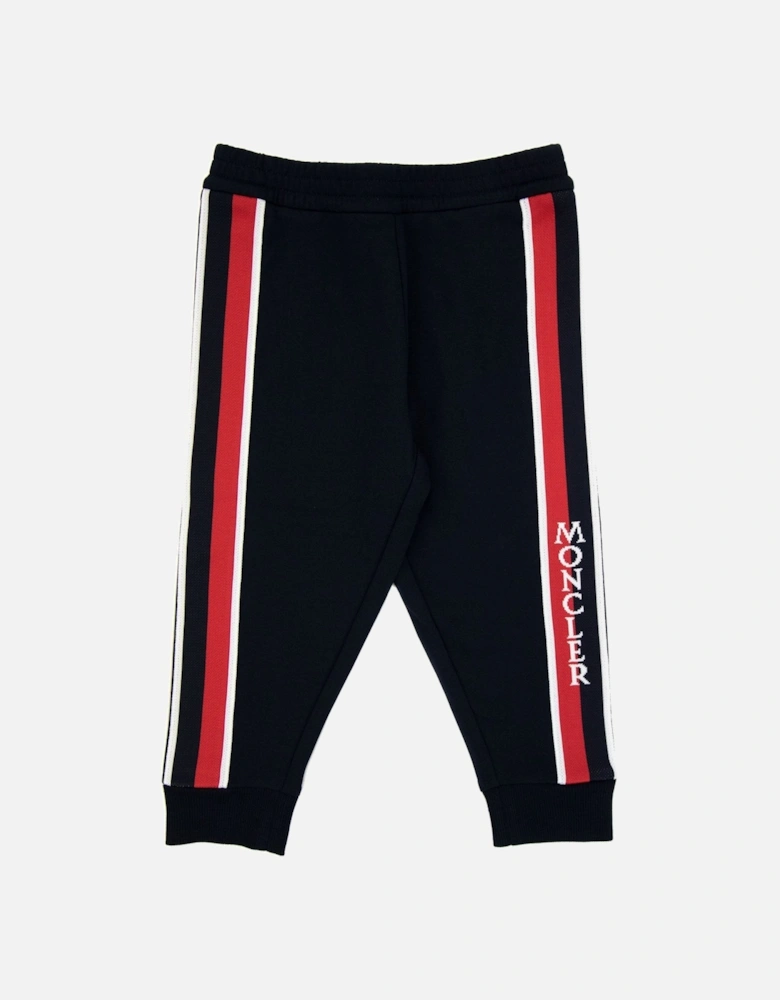 Junior Tricolour Fleece Trackpants Night Blue 778