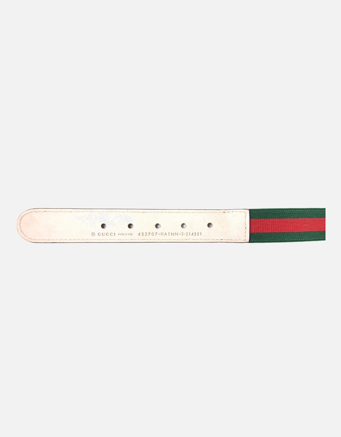 Junior GG Web Logo Belt Green/red