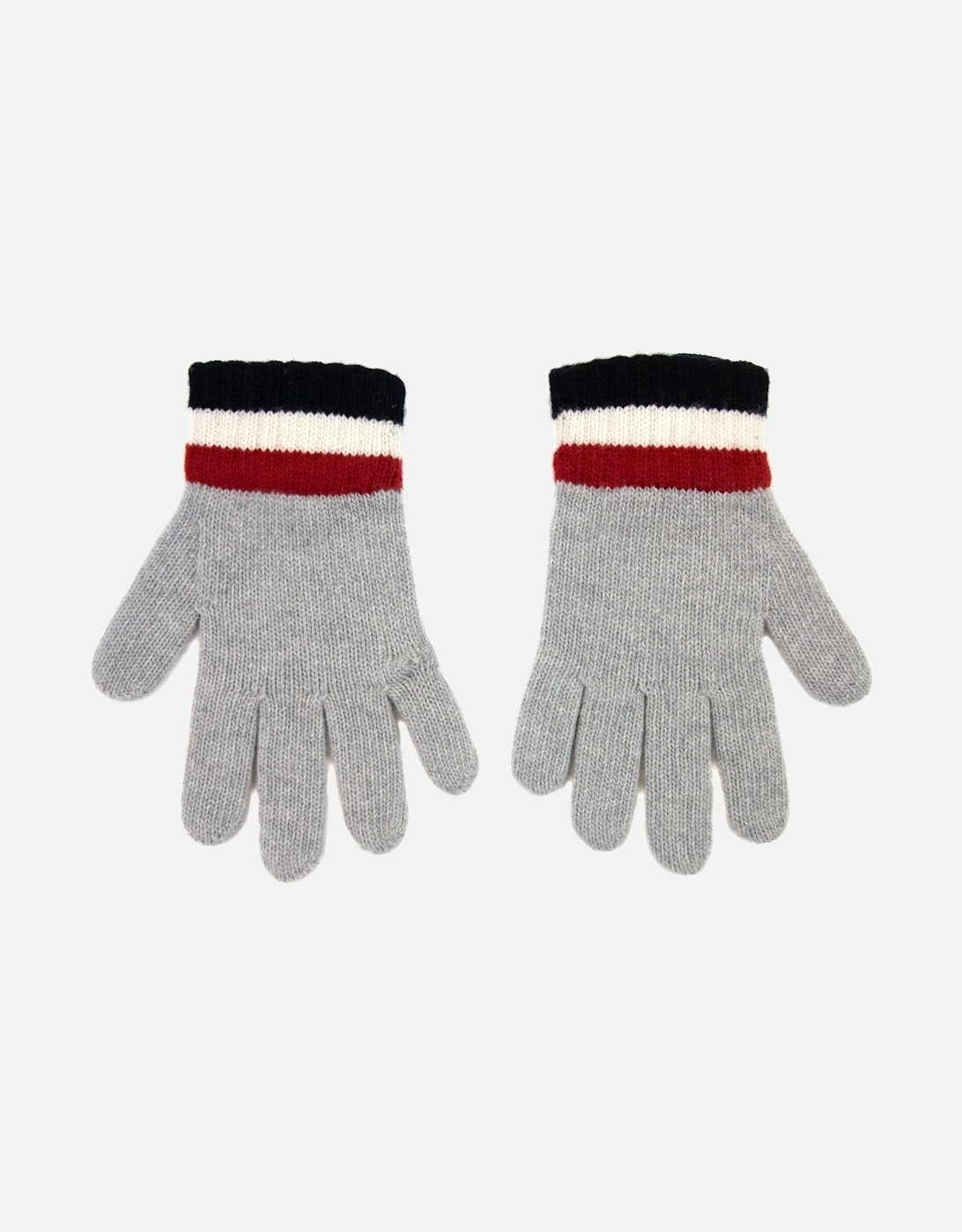 Junior Tricolor Wool Gloves Grey 986