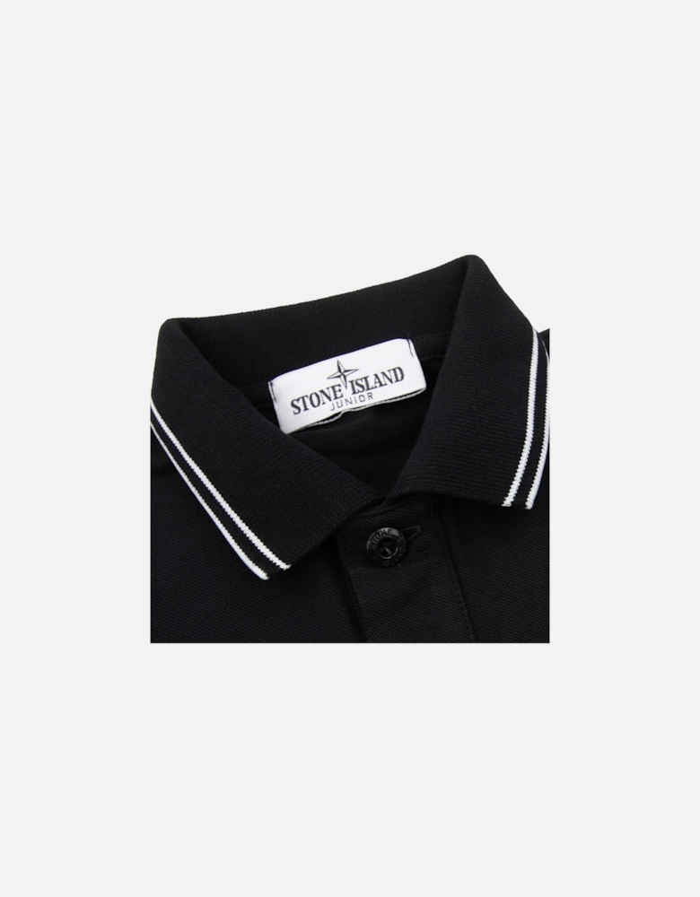 Polo Ss Kids Black V0029
