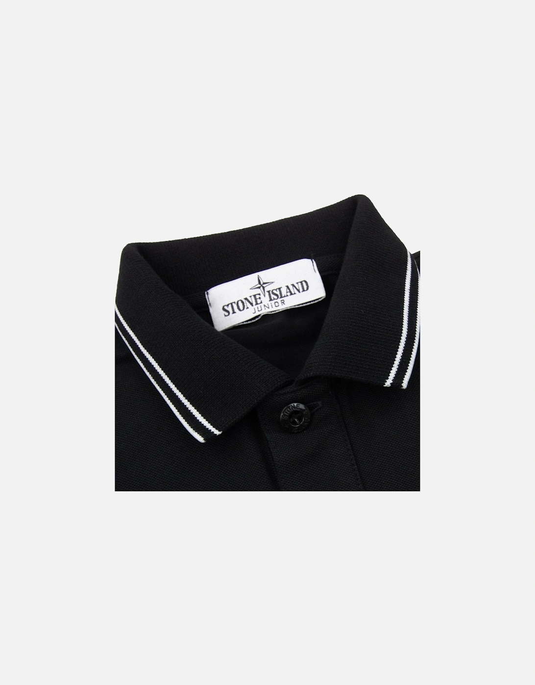 Polo Ss Kids Black V0029