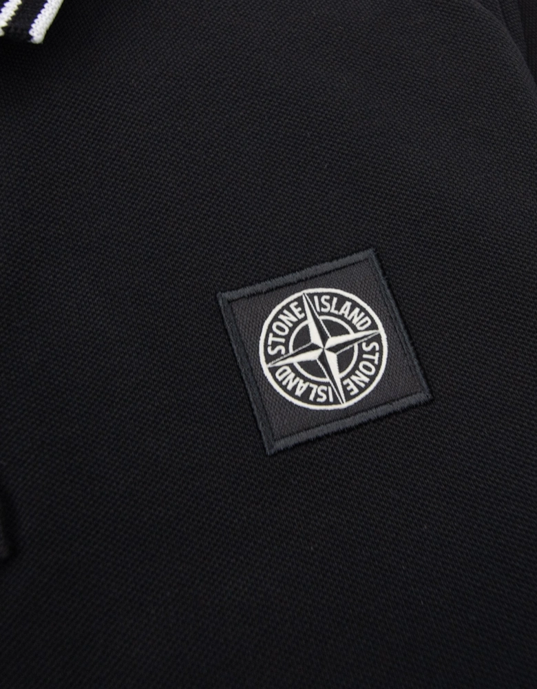 Polo Ss Kids Black V0029