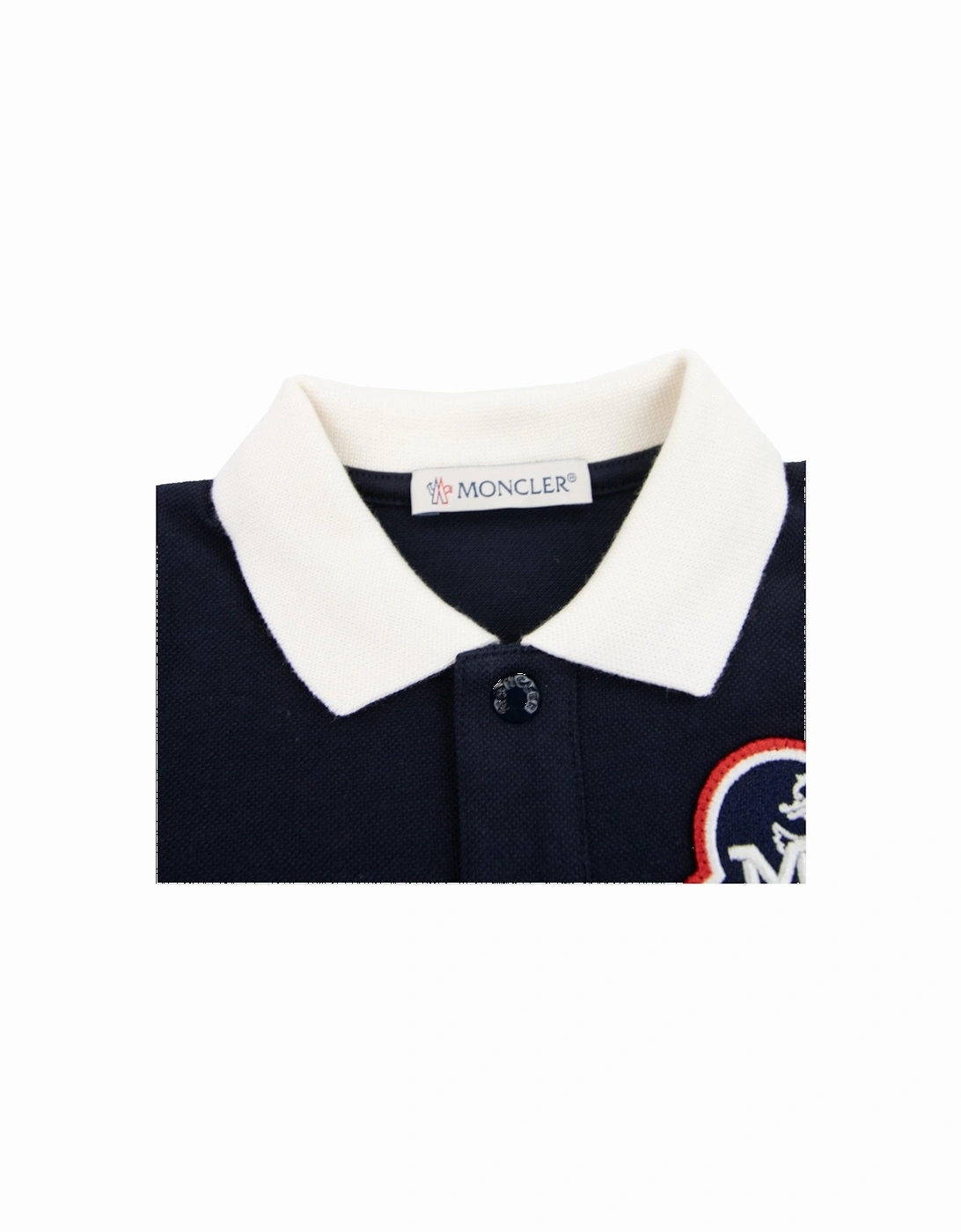 Junior Monogram Polo Shirt Navy 778