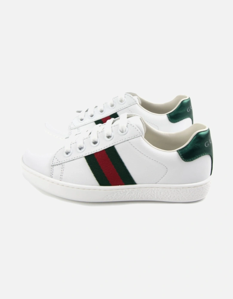 Junior Ace Leather Sneaker White