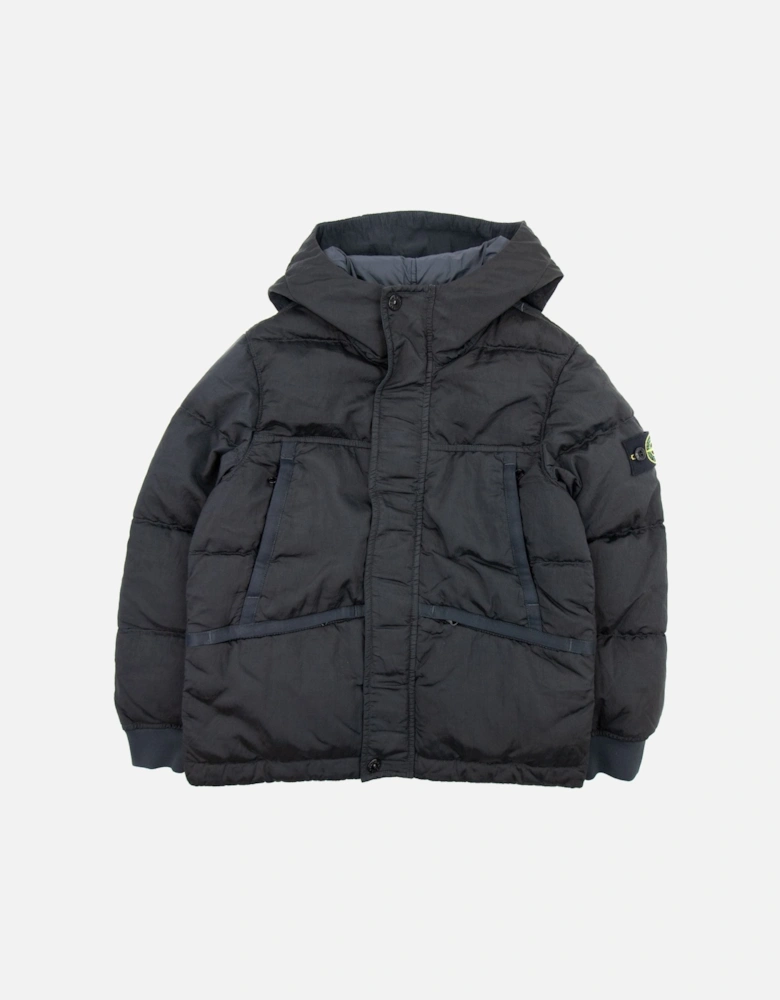 Junior 40735 Regenerated Nylon Metal In Econyl Jacket Charcoal V0065