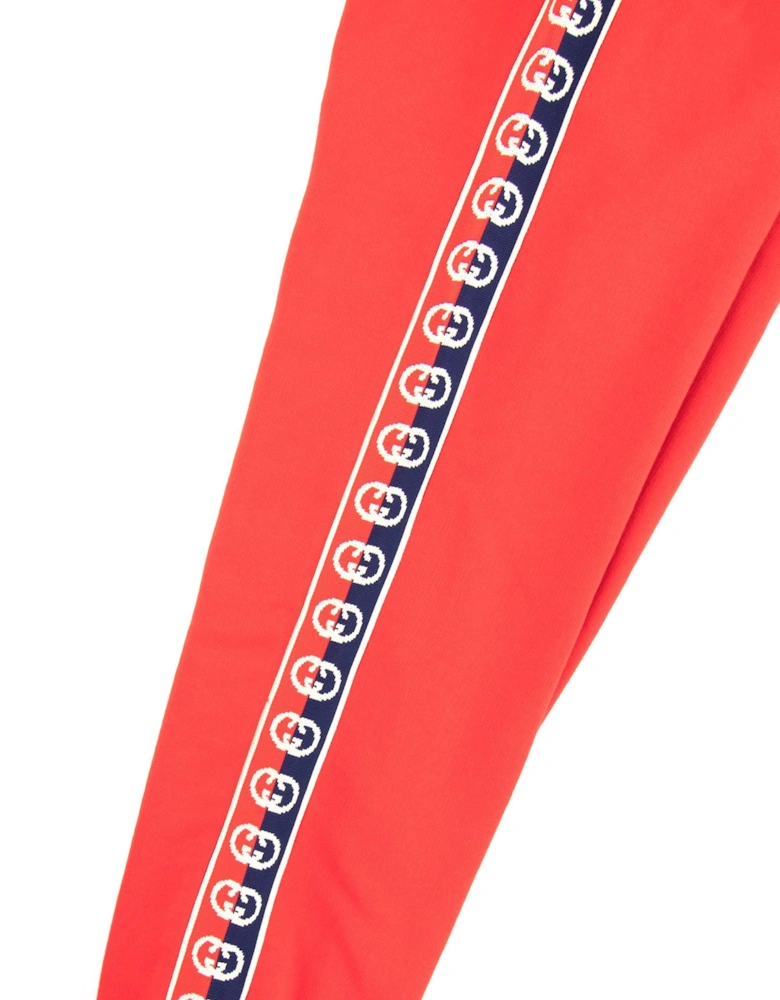 Junior Interlocking G Track Pants Red