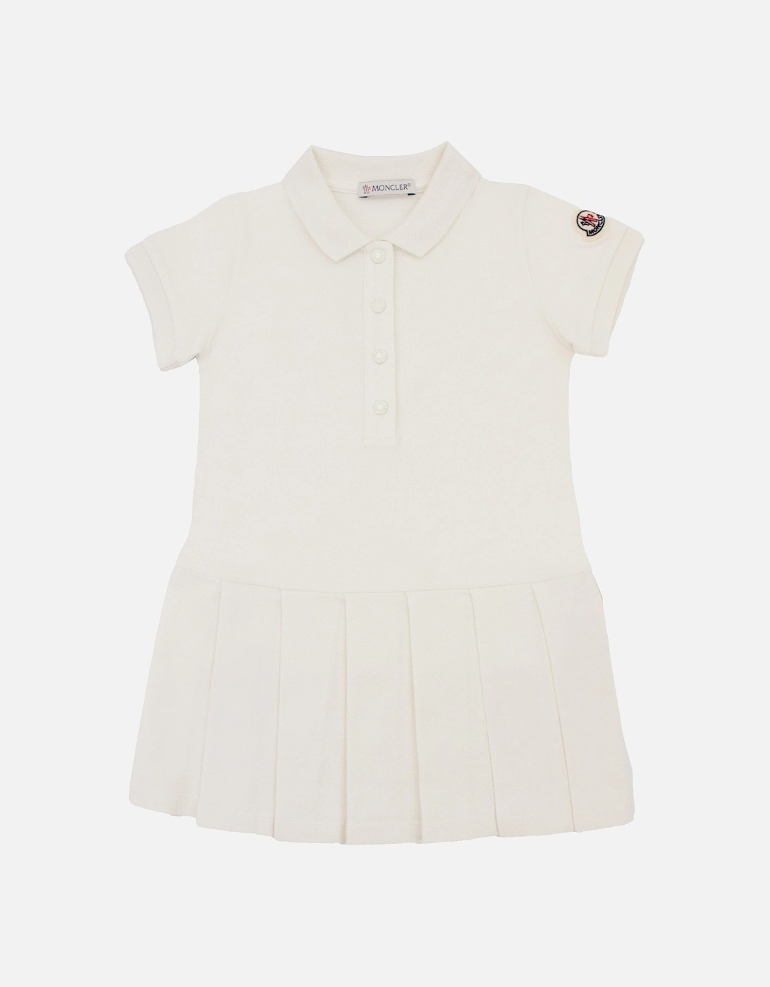 Junior Polo Shirt Dress White 034, 5 of 4