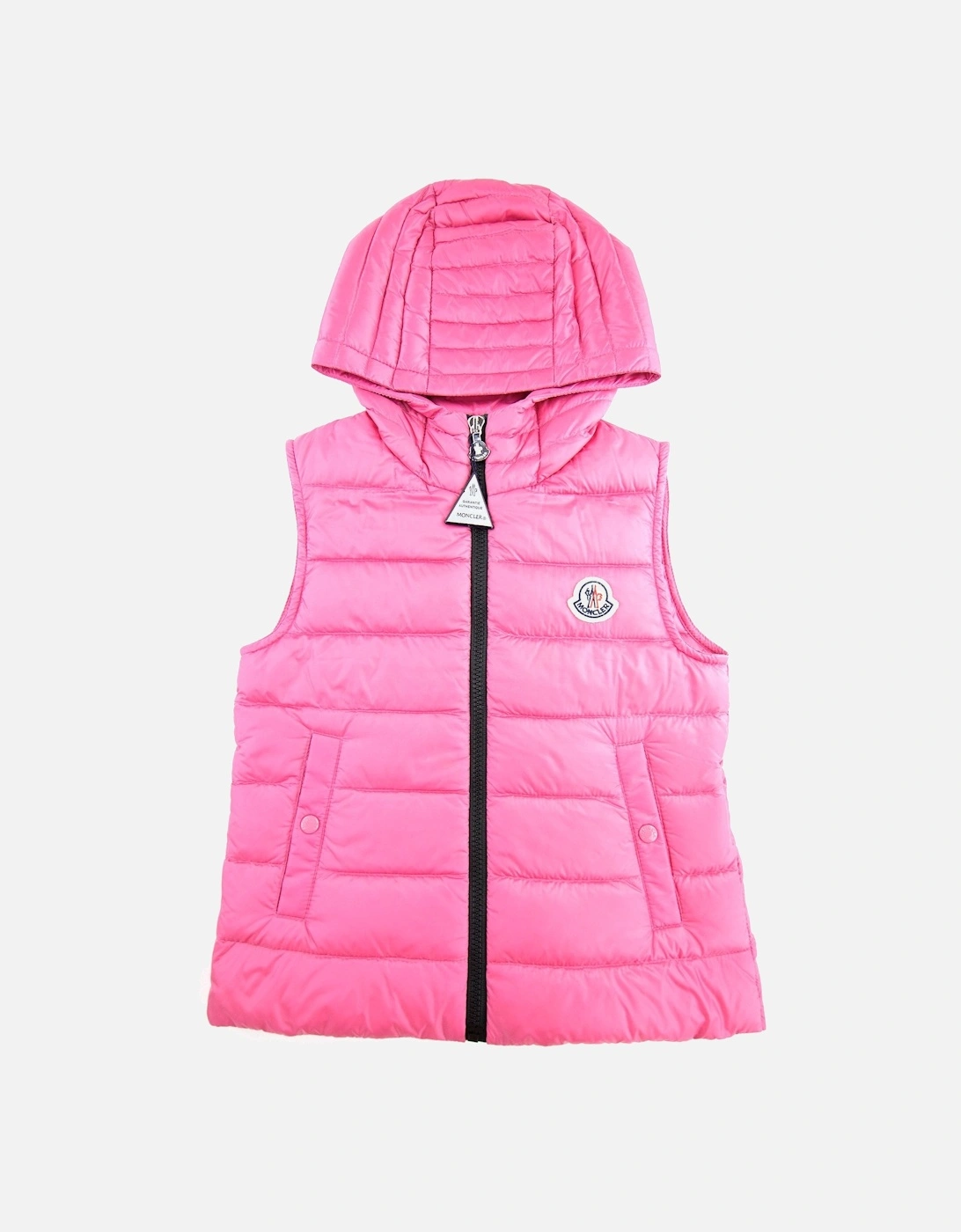 Junior Christie Hooded Gilet Pink 536, 3 of 2