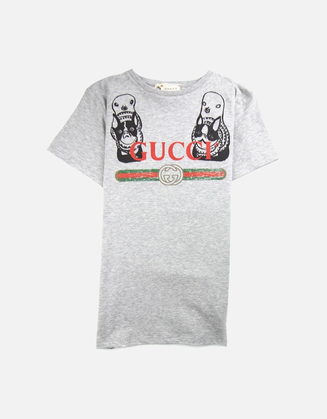 Junior Band Logo with Dogs T-Shirt Grey, 3 of 2