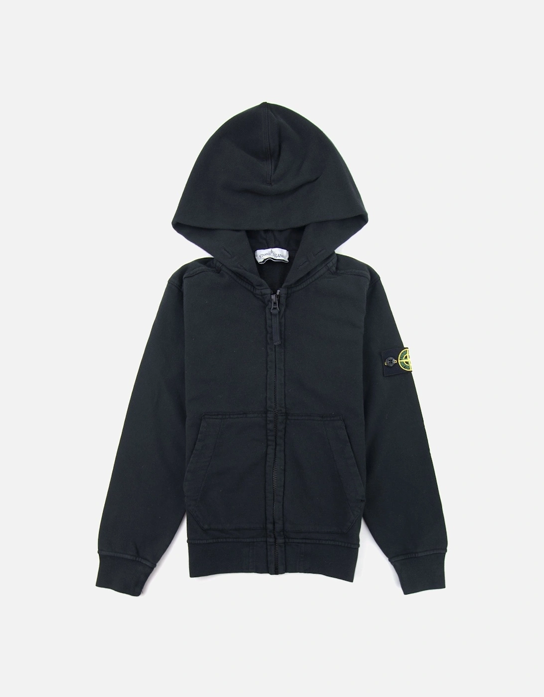 Junior 60640 Hooded Zip Up Sweatshirt Black V0029, 4 of 3