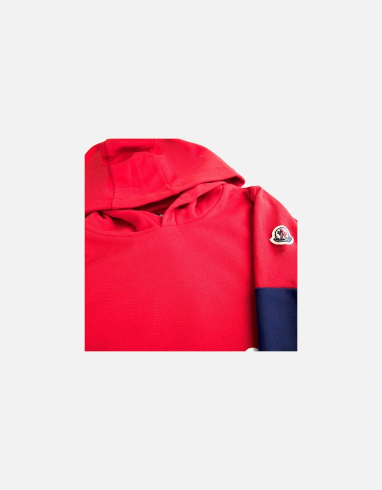 Junior Maglia Con Cappuccino Hooded Sweatshirt Red 456