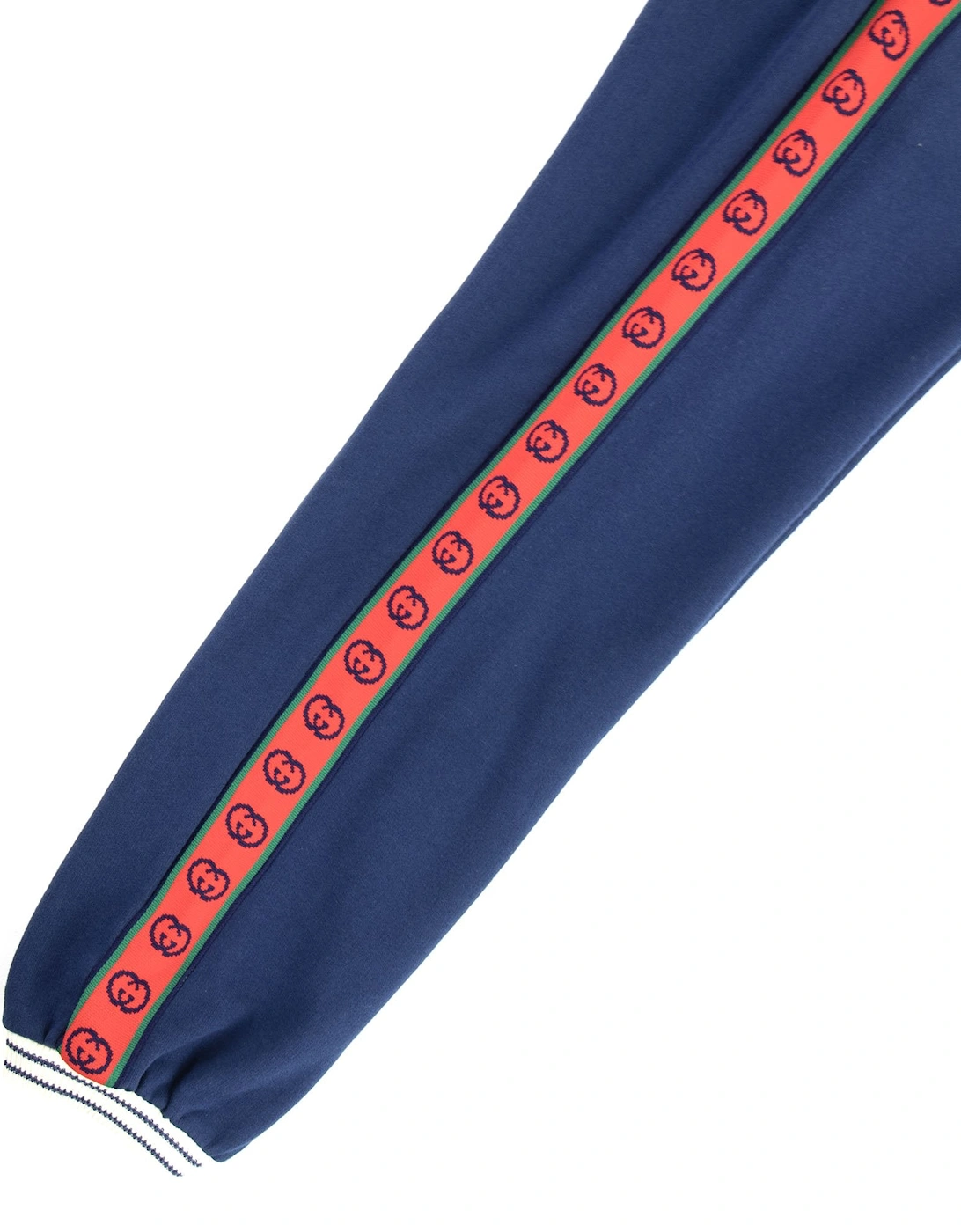 Junior Interlocking G Track Pants Navy