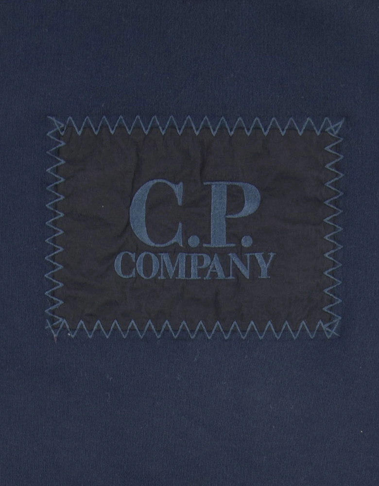 C.P Company Undersixteen Lens Fleece Patch Sweatshirt Navy 888