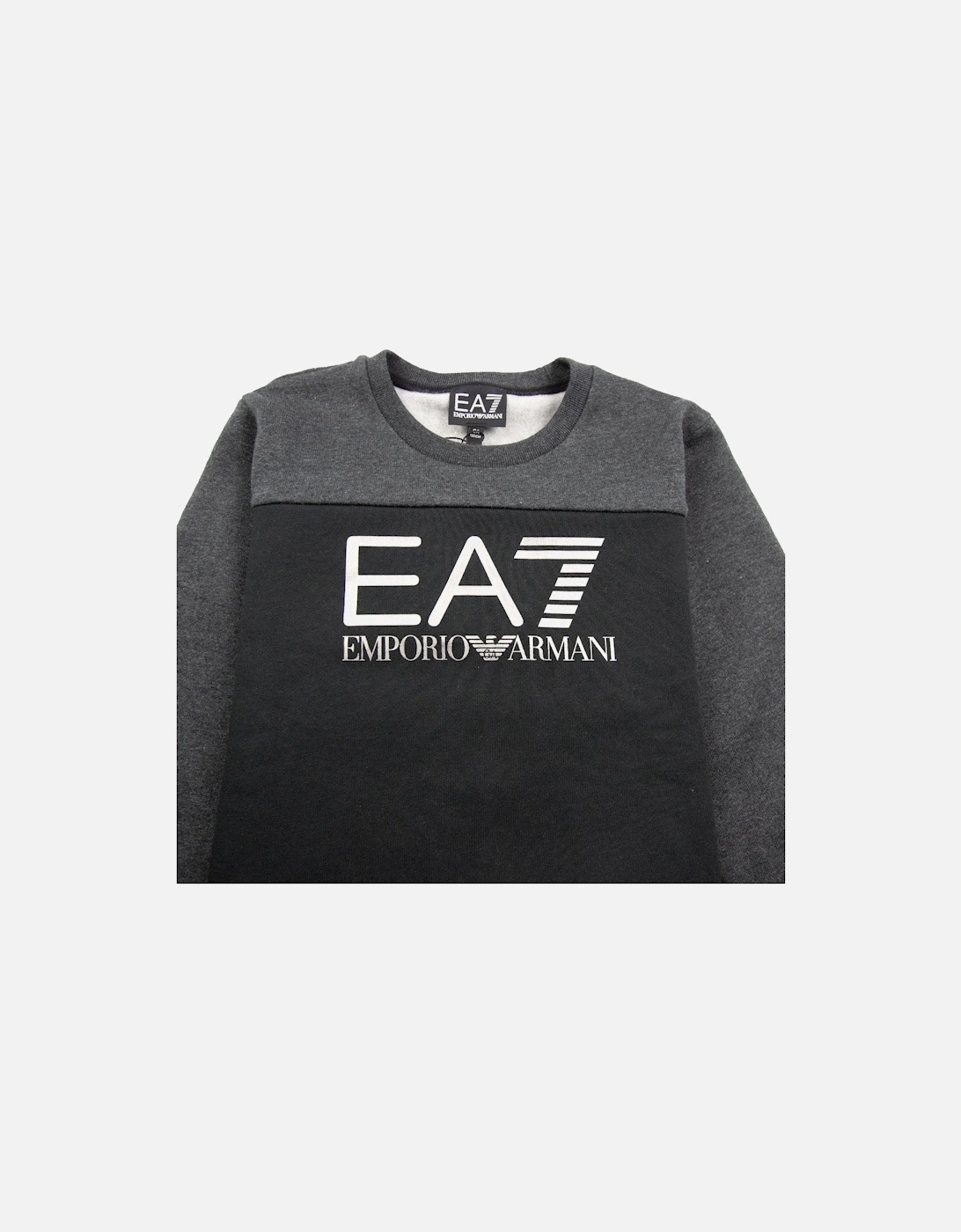 Junior Large Logo Sweatshirt Black/Grey